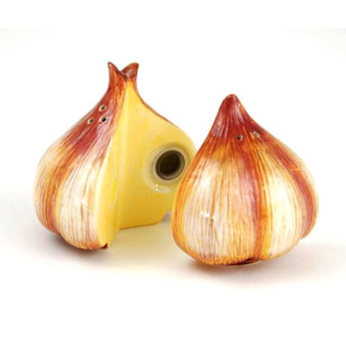 Cloves of Garlic Salt  and  Pepper Shakers S P