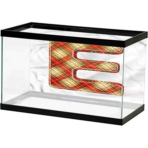 ScottDecor Letter E Terrarium Background_ Textile Symbol E Style PVC Adhesive L30 X H12 Inch ScottDecor Letter E Terrarium Background_ Textile Symbol E Style PVC Adhesive L30 X H12 Inch