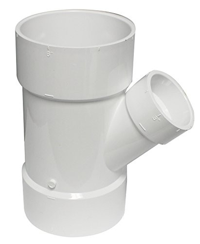 Canplas 192343 PVC DWV Y HXHXH, 6 x 6 x 3-Inch, White
