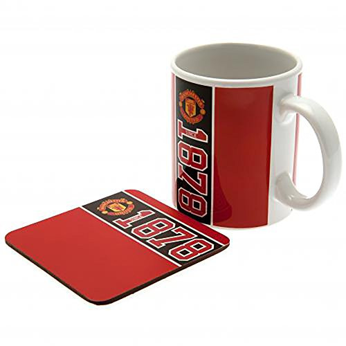Official Licensed Manchester United F.C _ Mug  and  Coaster Set