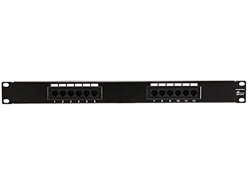 Monoprice 107252 110 Type 12-Port Cat6 Patch Panel (568A/B Compatible)