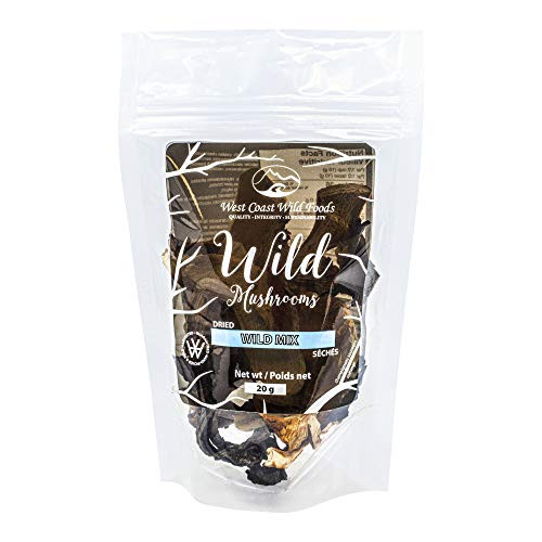 Dried Wild Mushroom MIX _Premium Grade for Gourmet Recipes_ by West Coast Wild Foods _20g _ 0.70oz_