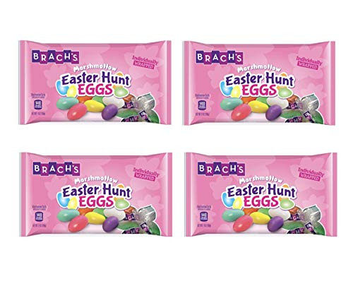 Brachs Easter Hunt Eggs Marshmallow Candy _ Pack of 4 Bags _ 7 oz per Bag