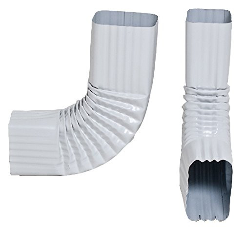 about 90 degree downspout elbow Style B _3x4 white_