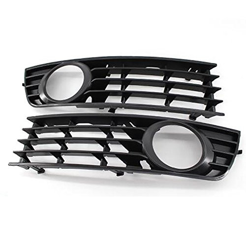 Front Left  and  Right Lower Bumper Fog Light Cover Vent Grille Side Insert Grilles For Audi A4 B6 2001~2005