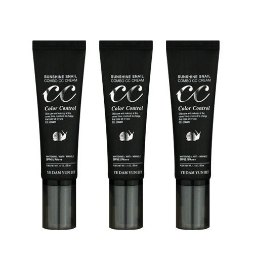 Yedamyunbit Sunshine Snail Combo CC Cream 50mlX3Pcs SPF45 PA Plus Plus Plus Yedamyunbit Sunshine Snail Combo CC Cream 50mlX3Pcs SPF45 PA Plus Plus Plus