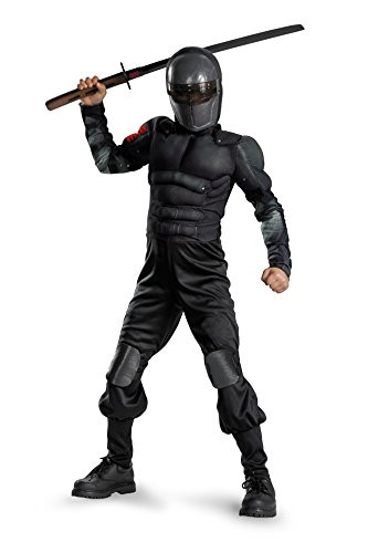 Disguise Costumes G.i. Joe Retaliation Snake Eyes Classic Muscle Costume_ Black_ Small