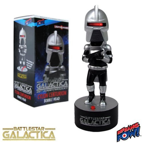 Airhawk Battlestar Galactica Electronic Cylon Centurion Bobble Head Toy Figures