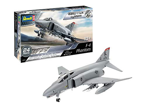 Revell 03651 F_4 Phantom _Easy_Click_ Model Kit_ Grey