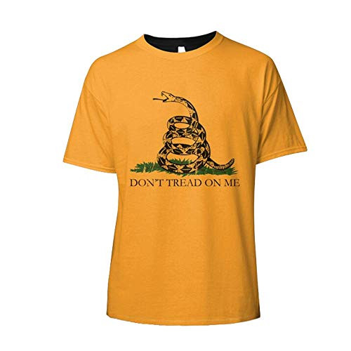 Gadsden Flag DONT TREAD ON ME T Shirt Gasden Culpeper Coil Snake D_D_O_N_'_T_T_R_E_A_D_O_N_M_E_E Patriotic USA America Slim Fit T Shirt
