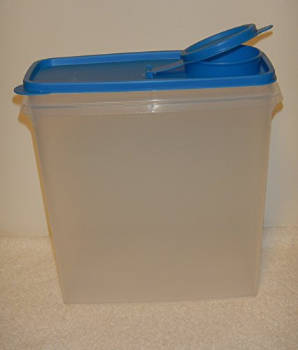 Tupperware Super Cereal Storer 20 Cup Raindrop Blue Seal