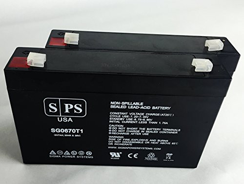 B and B BP7_6 UPS 6V 7Ah Replacement Battery _SPS Brand _2 Pack_