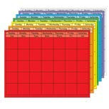 SHAPES ETC. Horizontal Calendar Set of 7