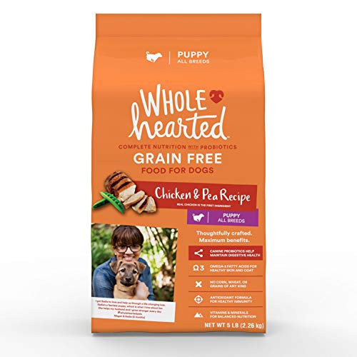 WholeHearted Grain Free Chicken and Pea Recipe Dry Puppy Food_ 14 lbs.