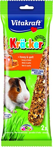 Vitakraft Guinea Pig Kracker Treat _Pack Of 5_ _One Size_ _Honey  and  Spelt_