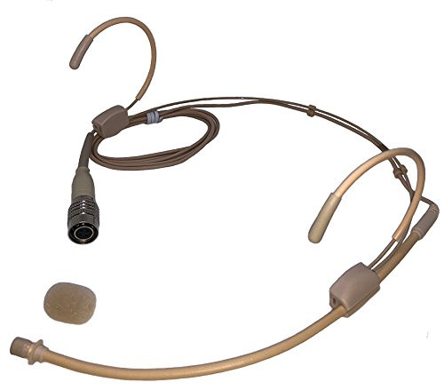 Omnidirectional Double earhook Headset Microphone compatible w/ Audio Technica