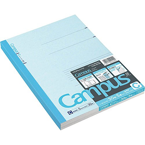 Five books set Roh_3CX5 30 pieces of Kokuyo Campus Notes No. 6 semi B5 C ruled _japan import_ Five books set Roh_3CX5 30 pieces of Kokuyo Campus Notes No. 6 semi B5 C ruled _japan import_