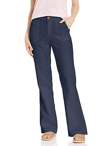 Roxy Junior's Oceanside High Waisted Beach Pant_ Mood Indigo_ L