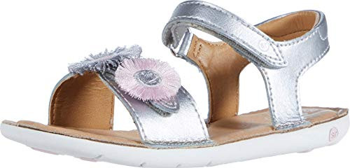 Stride Rite Girls SRT Monroe Sandal_ Silver Multi_ 7.5 Toddler
