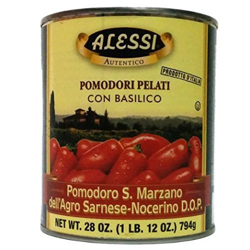Alessi _ Certified San Marzano D.O.P. Tomatoes_ _4__ 28 oz. Cans by Alessi