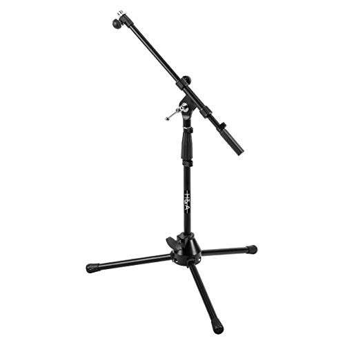 H and A Tripod Short Tripod Microphone Stand with Telescoping Boom