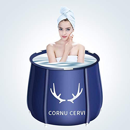 Upgrade Portable Bathtub_ Ustar Separate Family Bathroom SPA Tub_ Soaking Standing Bath Tub for Shower Stall_ 6 Layer PVC SPA Freestanding Bathtub for Adult _Extra Large_ Christmas gift