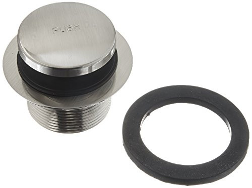 Westbrass D3322-07 1-1/2-Inch NPSM Coarse Thread Tip-Toe Bath Drain, Satin Nickel