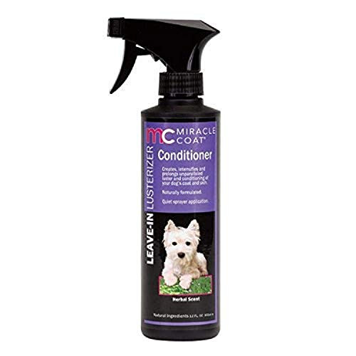 Miracle Care  Miracle Coat  Leave-In Lusterizer Conditioner  For Dogs  Herbal Scent  12 fl oz -355 ml-