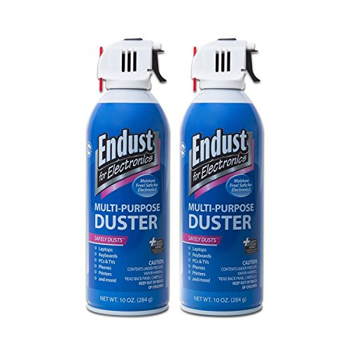 Endust for Electronics  Twin pack  2 Compressed dusters  10 oz per can  Contains bitterant -11407-