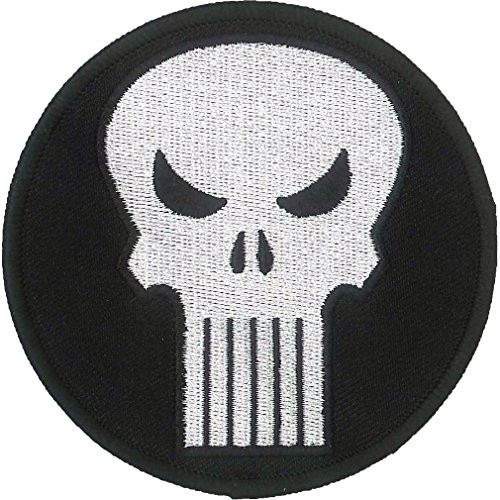 Ata-Boy Marvel Comics Punisher Logo 3.5 inch Full Color Embroidery Iron-On Patch