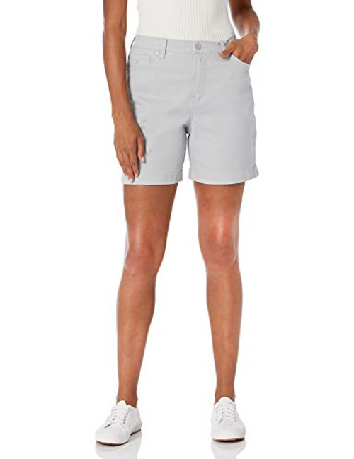 Gloria Vanderbilt Women s Amanda Basic Jean Short  Silverlight  8