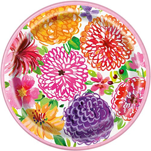 Spring Floral Party Paper Plates  8 Ct.