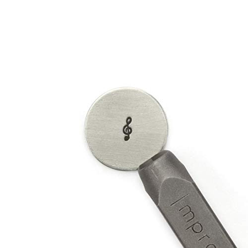ImpressArt - Treble Clef Signature Metal Design Stamp  6mm