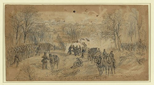 1863 Photo Victorious Advance of Genl. Sykes -regulars- May 1st Location  Chancellorsville  Virginia