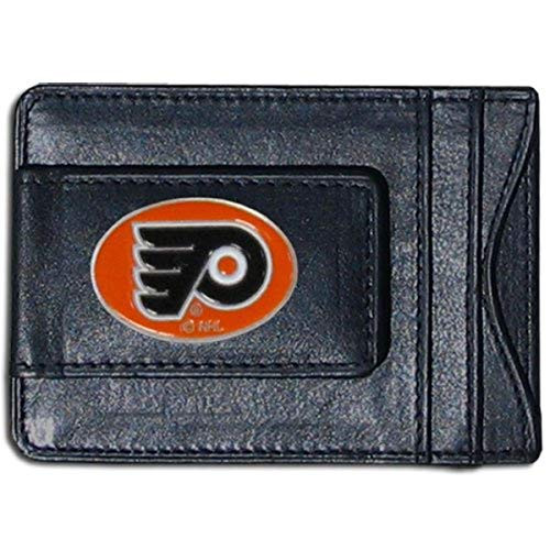 NHL Siskiyou Sports Mens Philadelphia Flyers Leather Cash  and  Cardholder One Size Black