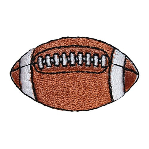 ID 1463 American Football Patch Sport Pig Skin Ball Embroidered Iron On Applique ID 1463 American Football Patch Sport Pig Skin Ball Embroidered Iron On Applique