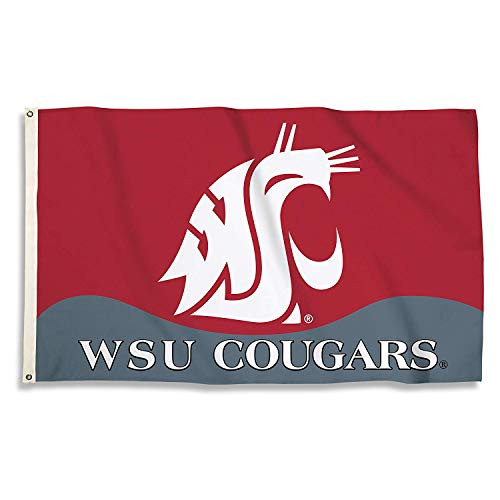 NCAA Washington State Cougars 3-by-5 Foot Flag with Grommets