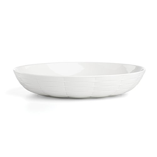 Lenox Entertain 365 Sculpture Low Dinner Bowl, White
