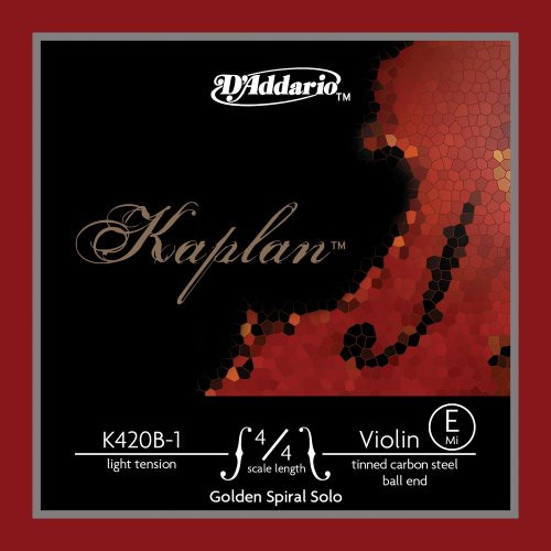 D Addario Kaplan Golden Spiral Solo Violin Single E String  4 4 Scale  Light Tension