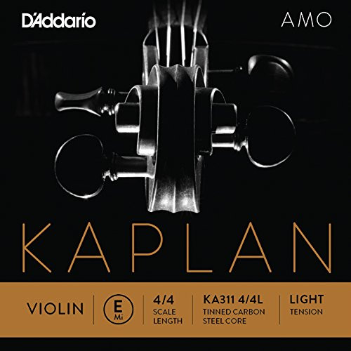 D Addario Kaplan Amo Violin E String  4 4 Scale  Light Tension