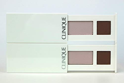 Pack of 2 x Clinique All About Shadow Duo 17 Seashell Pink Fawn Satin 4H Bronze 0.06 oz each Sample Size Unboxed Pack of 2 x Clinique All About Shadow Duo 17 Seashell Pink Fawn Satin 4H Bronze 0.06 oz each Sample Size Unboxed