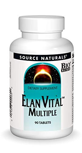 Source Naturals Elan Vital Multiple - Supports Brain  Heart  Liver  Immune  Energy Boost - 90 Tablets