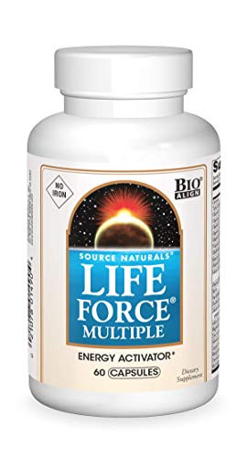 Source Natural Life Force Multiple - NO Iron - Energy Activator - 60 Capsules