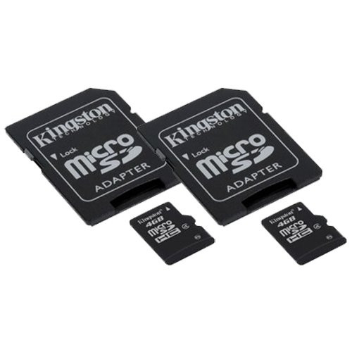 Contour ContourROAM Camcorder Memory Card 2 x 4GB microSDHC Memory Card with SD Adapter -2 Pack-