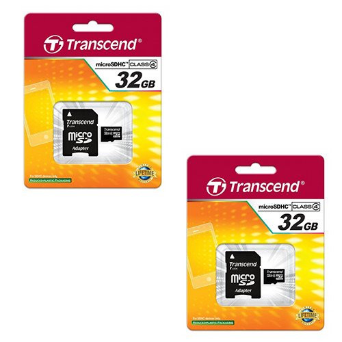 Toshiba CAMILEO BW20 Camcorder Memory Card 2 x 32GB microSDHC Memory Card with SD Adapter -2 Pack-