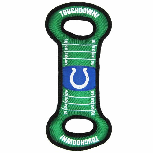 Pets First Indianapolis Colts Football Field Dog Toy with Squeaker. - for Tug Toss and Fetch. - Tough and Durable PET Toy Pets First Indianapolis Colts Football Field Dog Toy with Squeaker. - for Tug Toss and Fetch. - Tough and Durable PET Toy