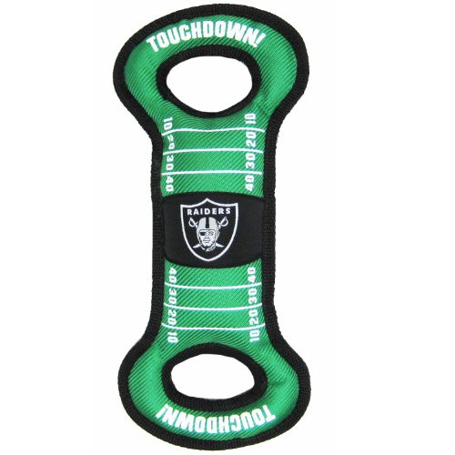 Pets First Oakland Raiders Football Field Dog Toy with Squeaker. - for Tug Toss and Fetch. - Tough and Durable PET Toy Pets First Oakland Raiders Football Field Dog Toy with Squeaker. - for Tug Toss and Fetch. - Tough and Durable PET Toy