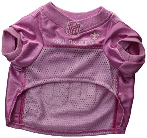 Pets First NFL New Orleans Saints Dog Jersey Pink  Small. - Football Pet Jersey in Pink