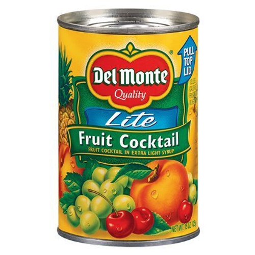 Del Monte Lite Fruit Cocktail in Extra Light Syrup 15oz Can -Pack of 6- Del Monte Lite Fruit Cocktail in Extra Light Syrup 15oz Can -Pack of 6-