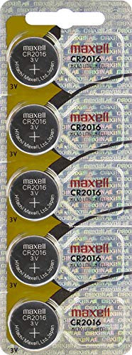 Maxell CR2016 Micro Lithium Battery Hologram 5-PACK